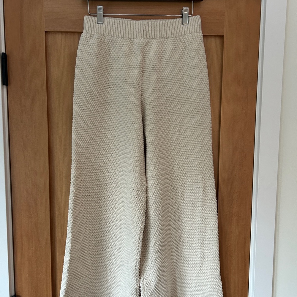 Cozy Cream Knit Pants